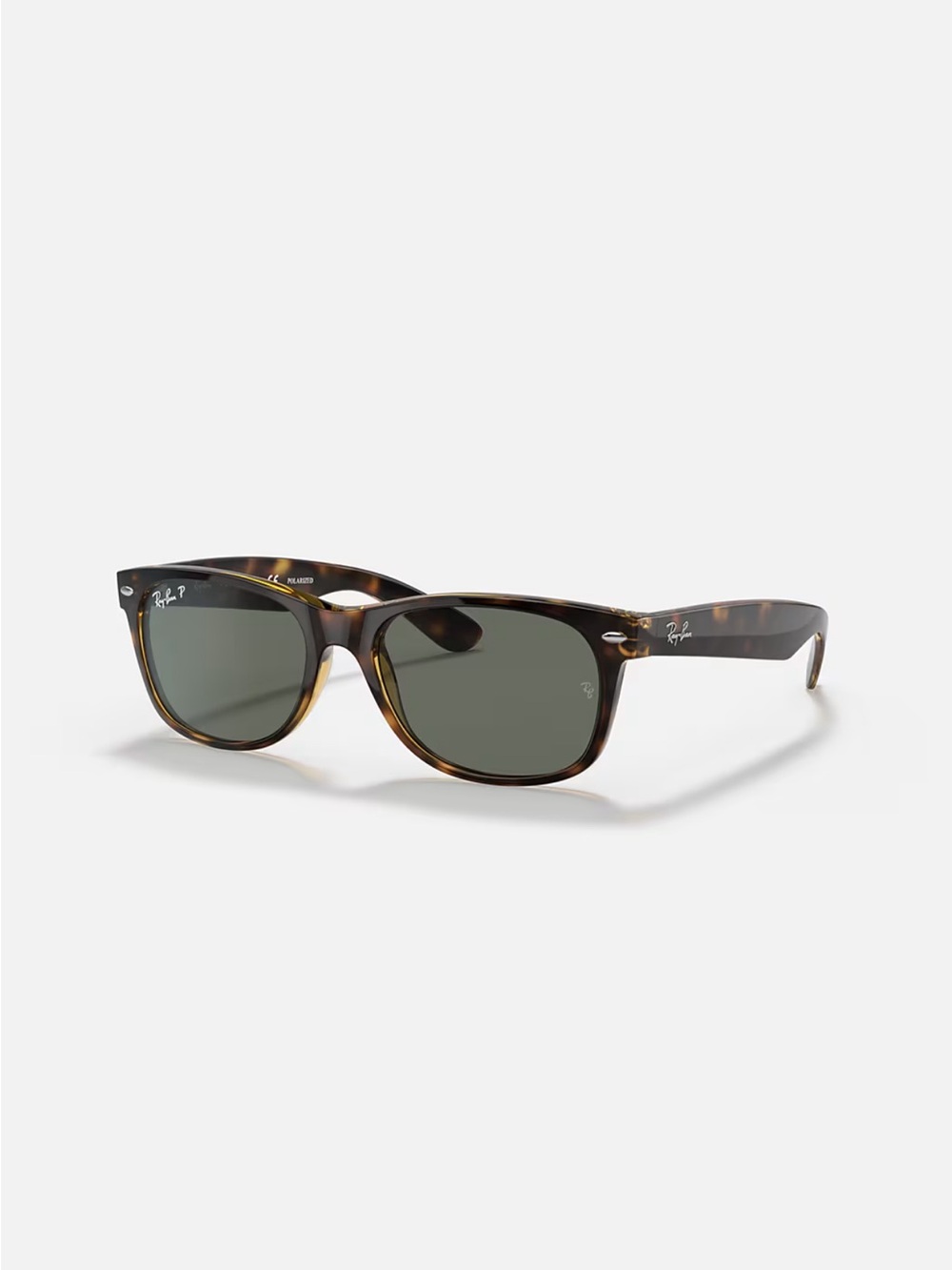 Ray-Ban New Wayfarer RB2132
Tortoiseshell Polarized Sunglasses - Brown